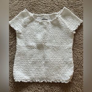 kids 15, white, cute crop top from abercrombie kids